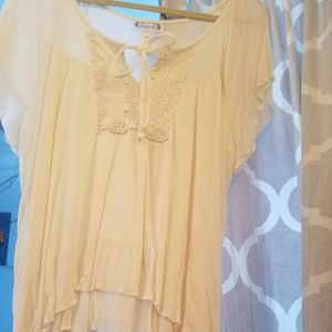 Cream blouse